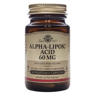 Ácido Alfa Lipoico 60 mg · Solgar · 30 cápsulas