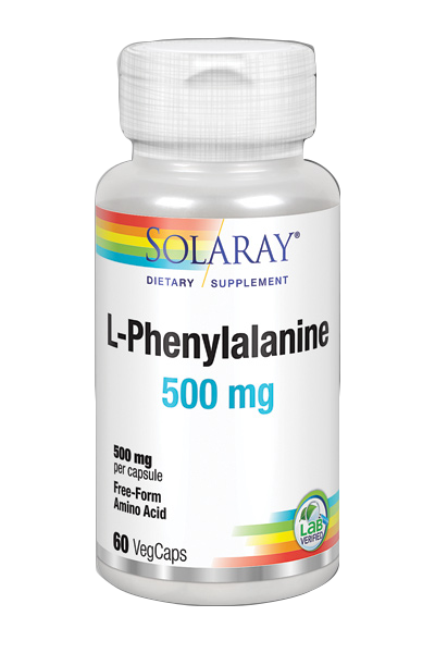 L-Phenylalanine 500 mg · Solaray · 60 cápsulas