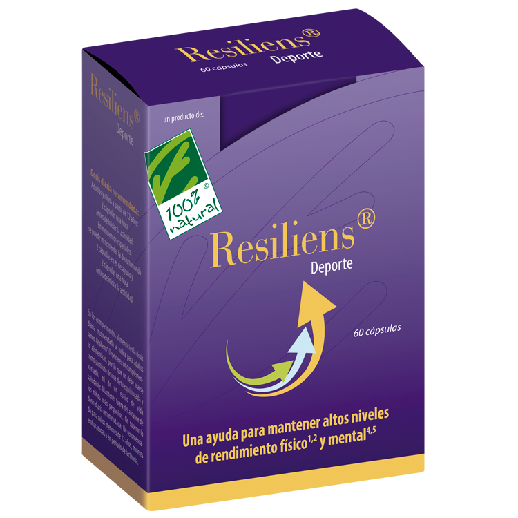 Resiliens Deporte · 100% Natural · 60 cápsulas