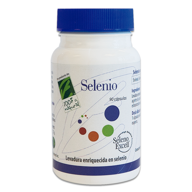 Selenio · 100% Natural · 90 cápsulas