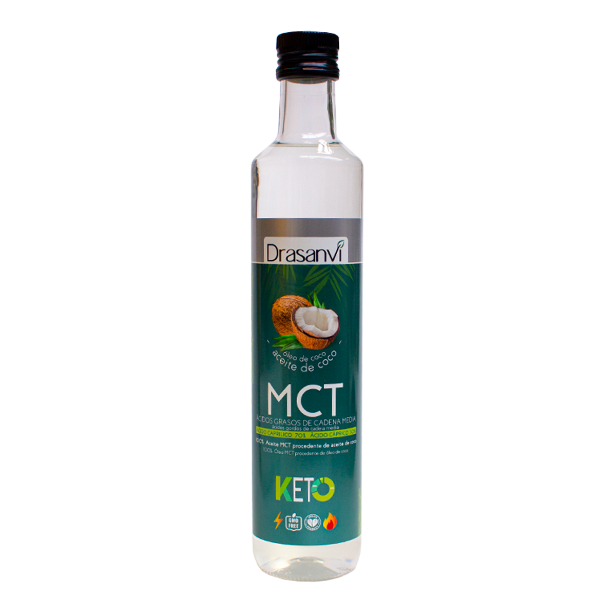 Aceite de Coco MCT Keto · Drasanvi · 500 ml