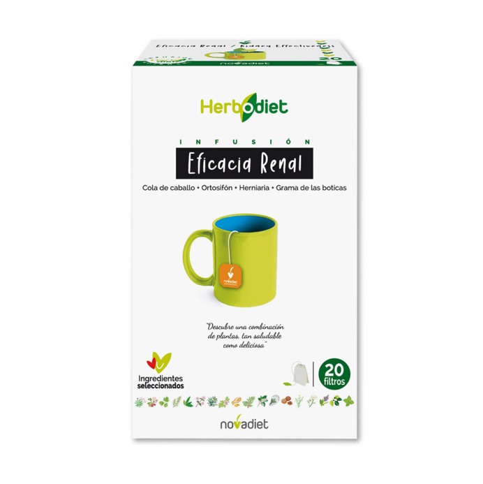 Herbodiet Eficacia Renal · Nova Diet · 20 filtros