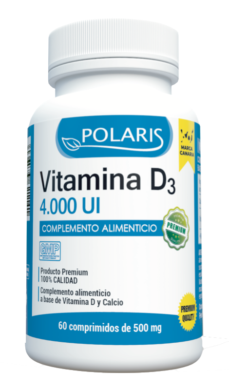 Vitamina D3 4.000 UI · Polaris · 60 comprimidos