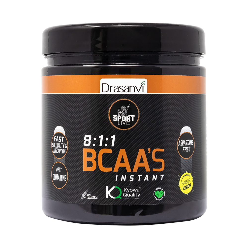 BCAA'S + Glutamina - Sabor Limón · Drasanvi · 275 gramos