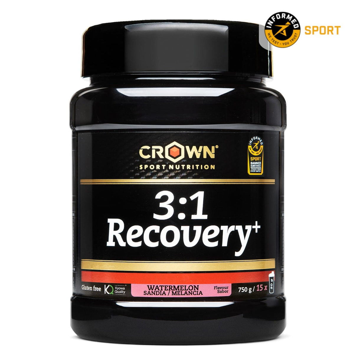 3:1 Recovery+: Sabor Sandía · Crown Sport Nutrition · 750 gramos