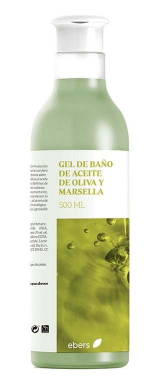 Gel de Baño Aceite de Oliva & Marsella · Ebers · 500 ml