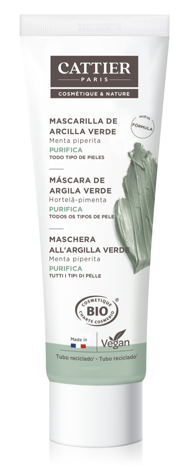 Mascarilla de Arcilla Verde · Cattier · 100 ml