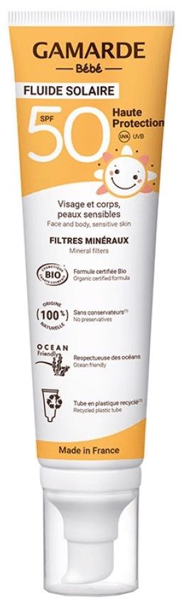 Crema Solar Fluida para Bebé SPF50 · Gamarde · 100 ml