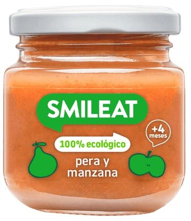 Tarrito de Pera y Manzana · Smileat · 130 gramos