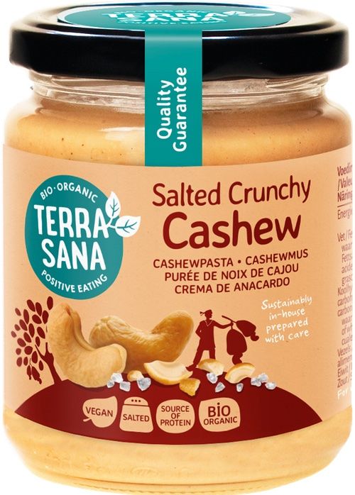 Crema Crunchy de Anacardos con Sal del Himalaya · Terrasana · 250 gramos