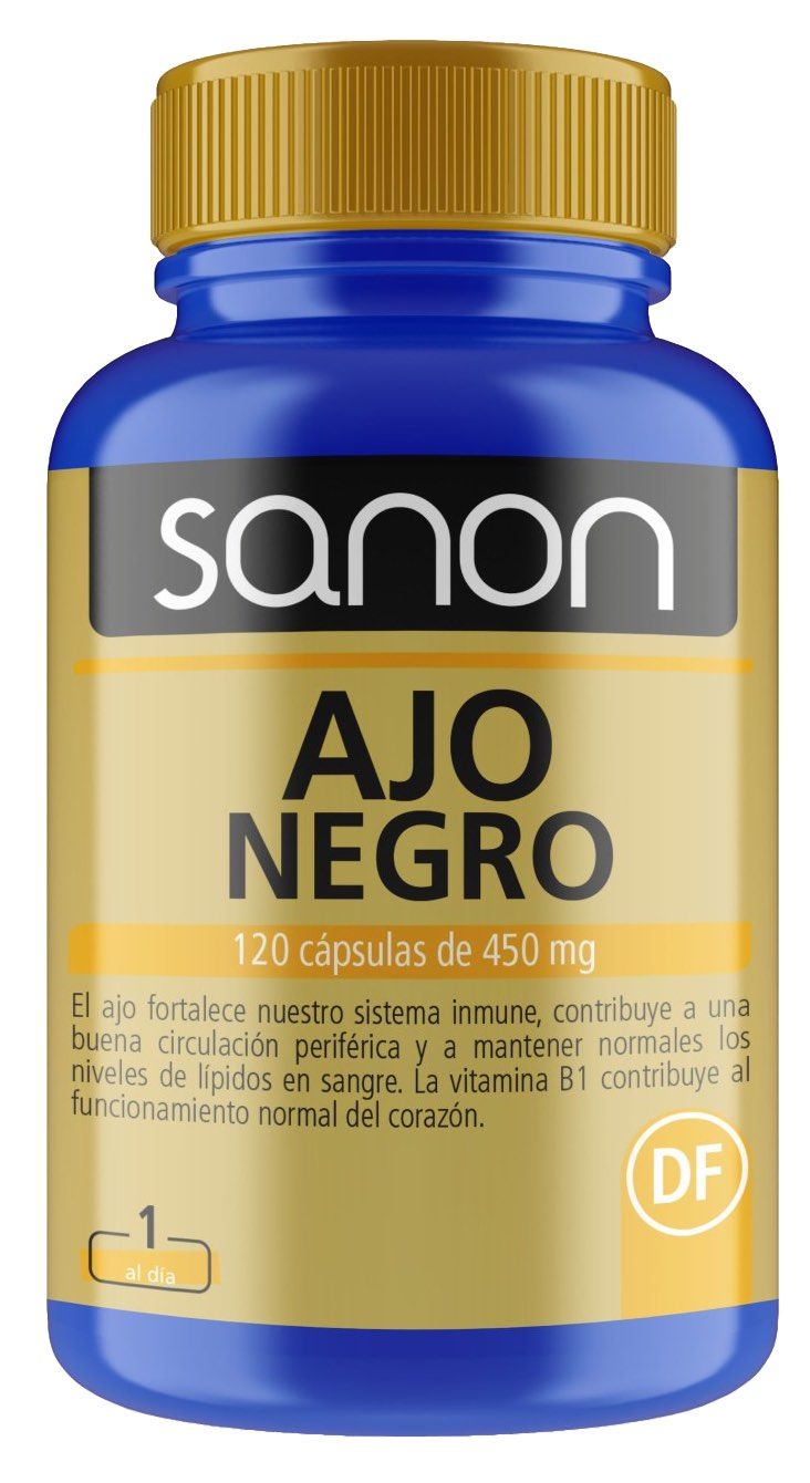 Ajo Negro · Sanon · 120 cápsulas