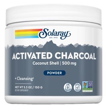 Carbón Activo de Coco · Solaray · 150 gramos