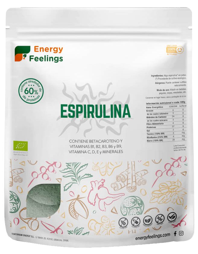 Espirulina en Polvo Eco · Energy Feelings · 1 kg
