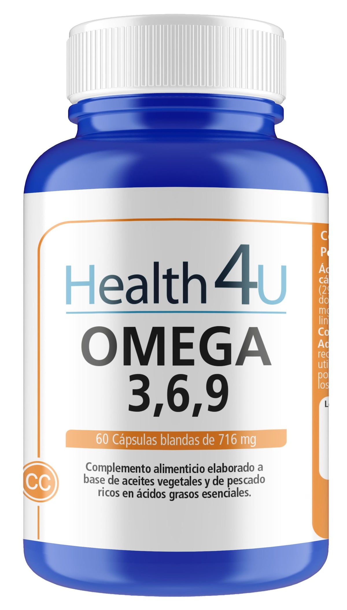 Omega 3-6-9 · Health4U · 60 cápsulas
