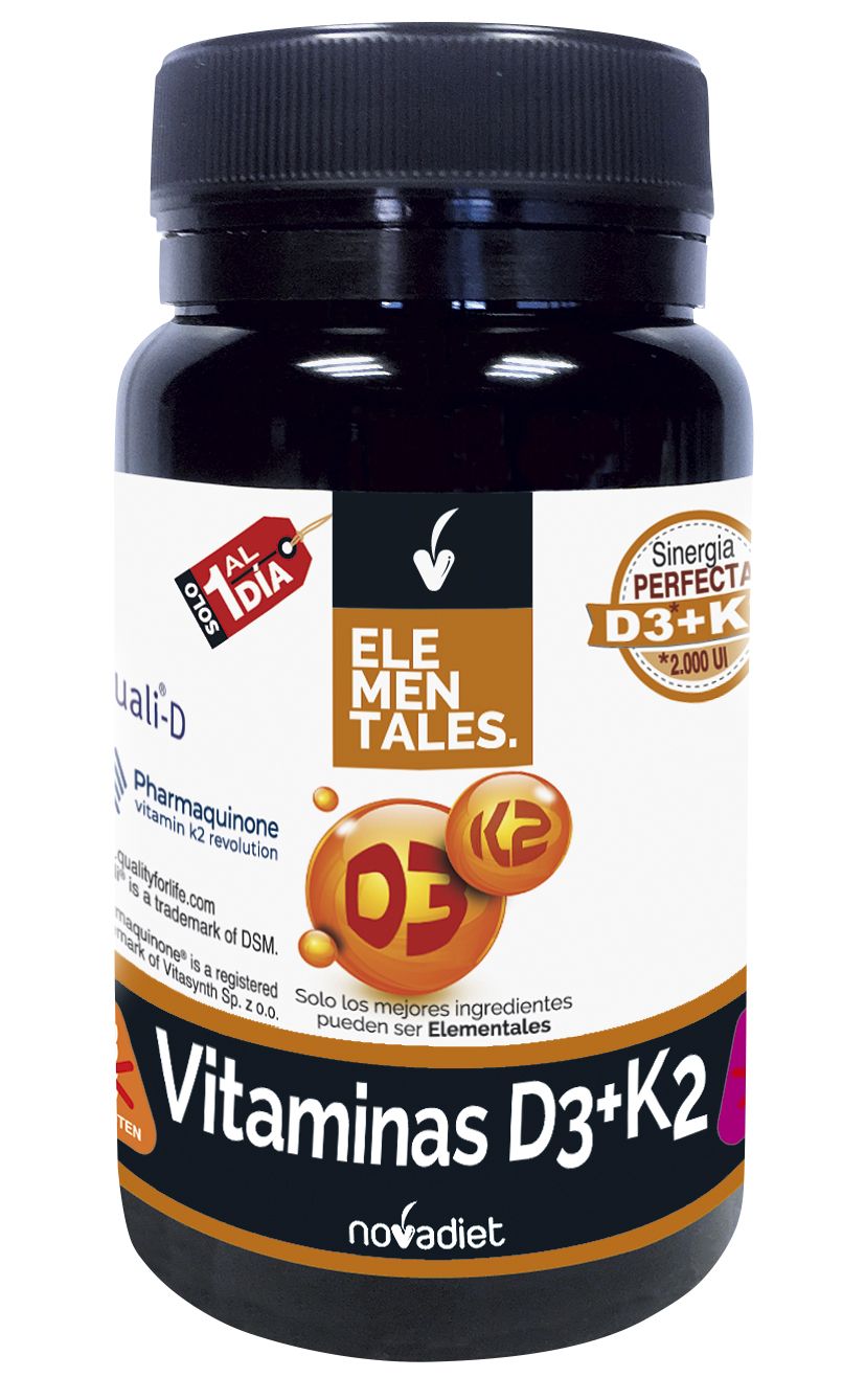 Vitamina D3 + K2 · Nova Diet · 60 cápsulas blandas