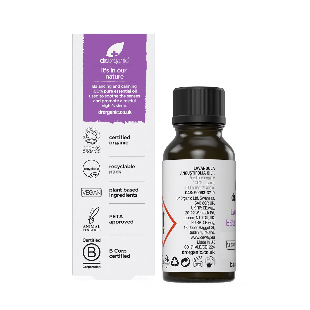 Aceite Esencial de Lavanda · Dr Organic · 10 ml