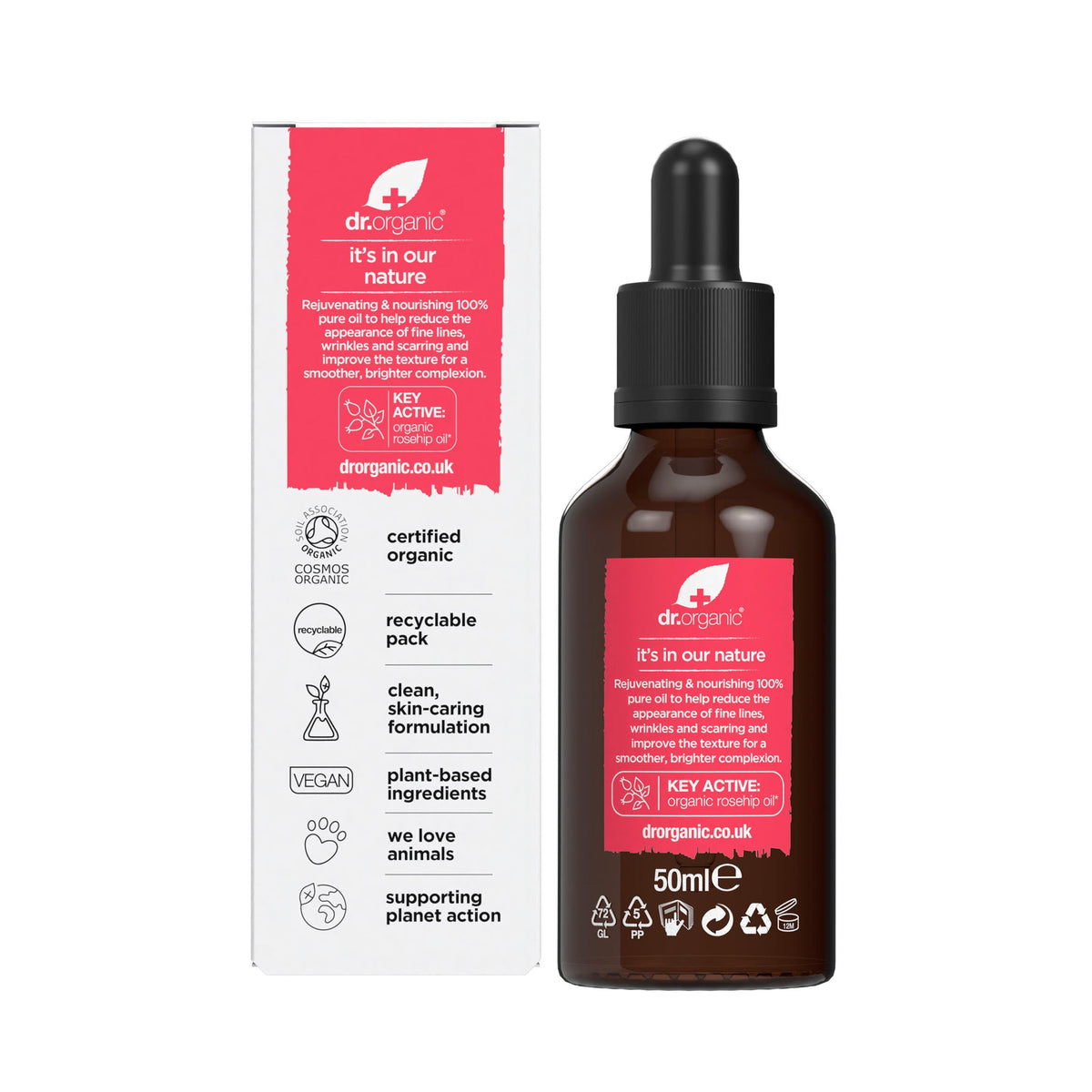Aceite Rosa Mosqueta · Dr Organic · 50 ml