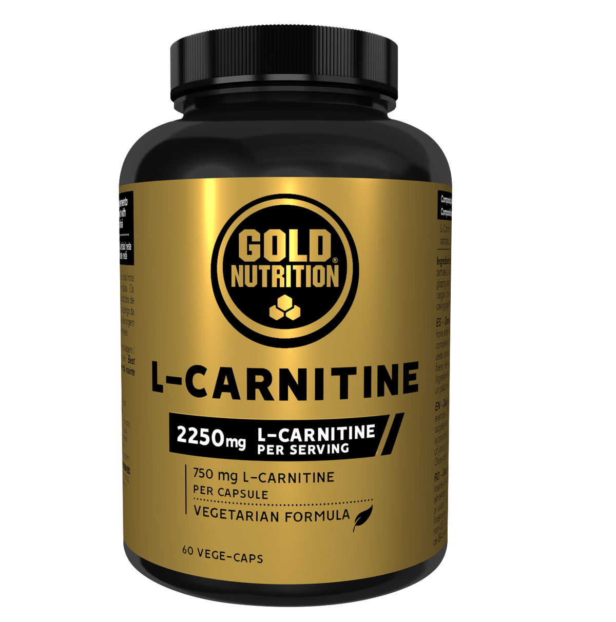 L-Carnitine 750 mg · Gold Nutrition · 60 cápsulas