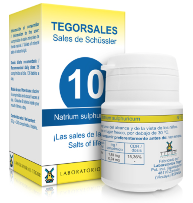 Tegorsales nº10 Natrium sulfuricum · Tegor · 20 gramos