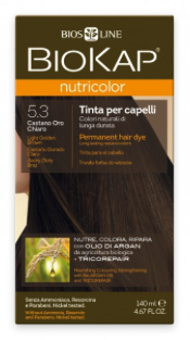Biokap Nutricolor 5.3 Castaño Dorado Claro · Biokap · 140 ml