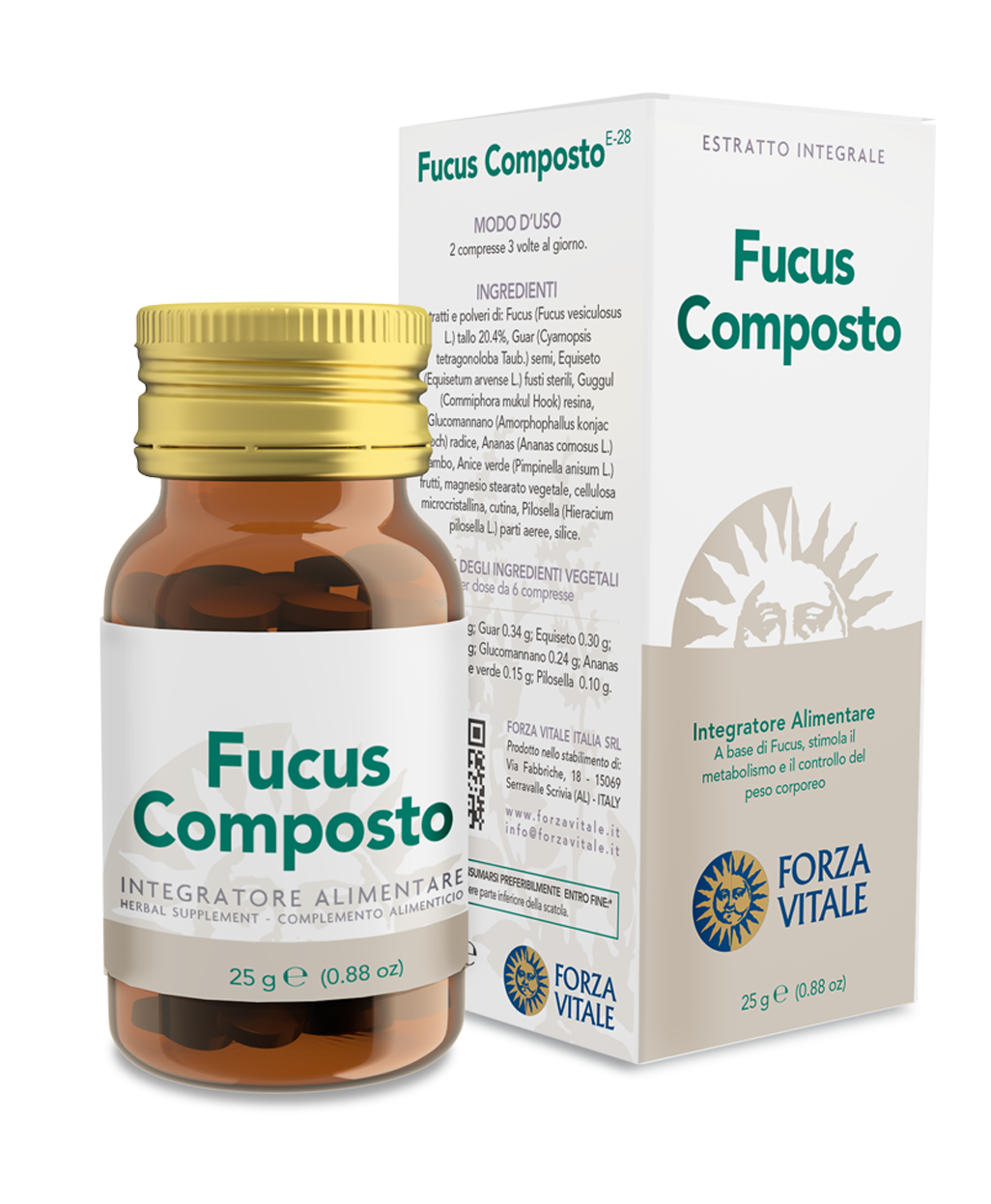 Fucus Composto · Forza Vitale · 25 gramos