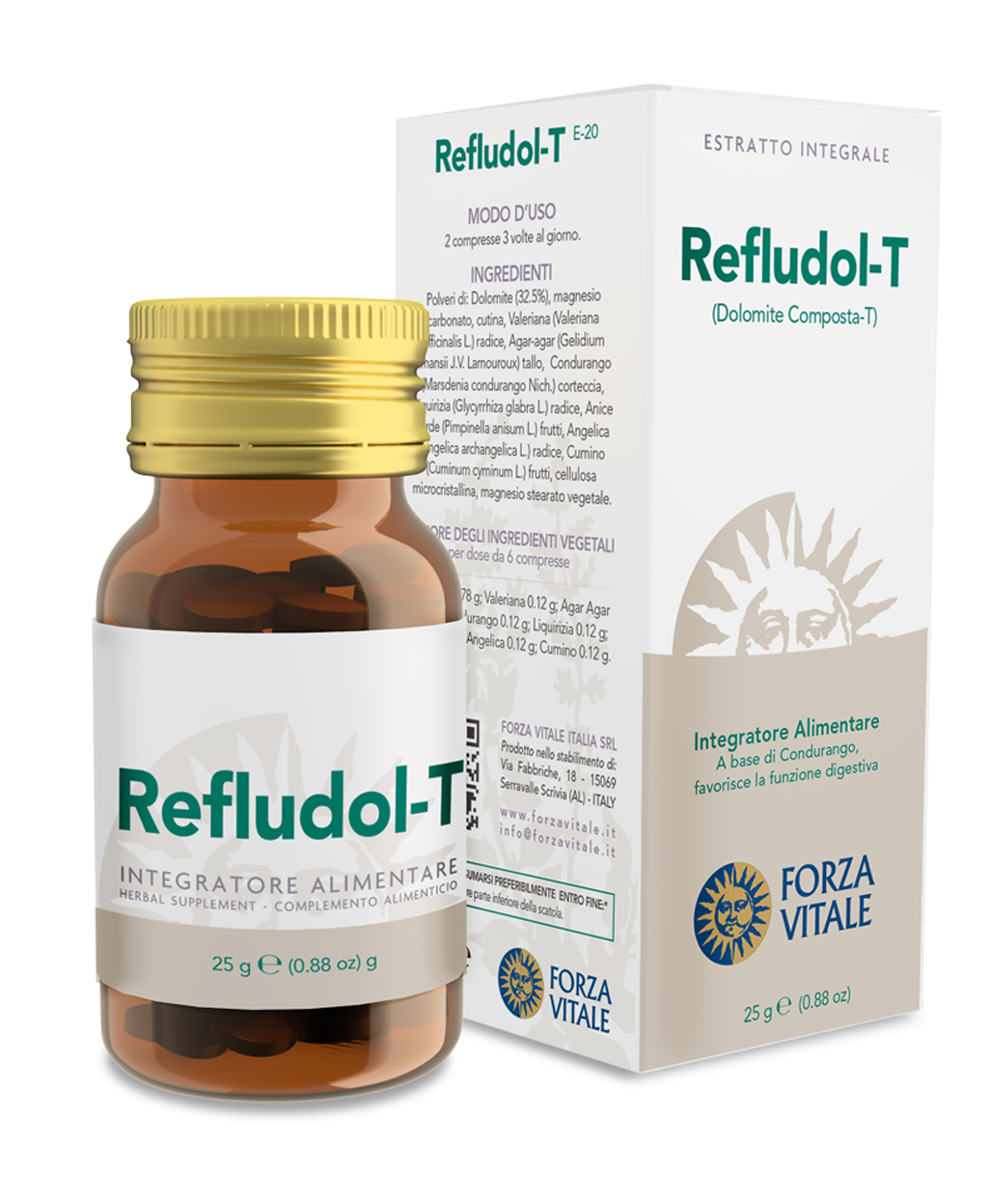 Refludol-T · Forza Vitale · 25 gramos