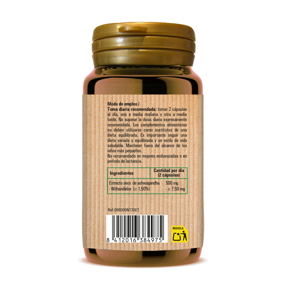 Ashwagandha Forte · Naturtierra · 30 cápsulas