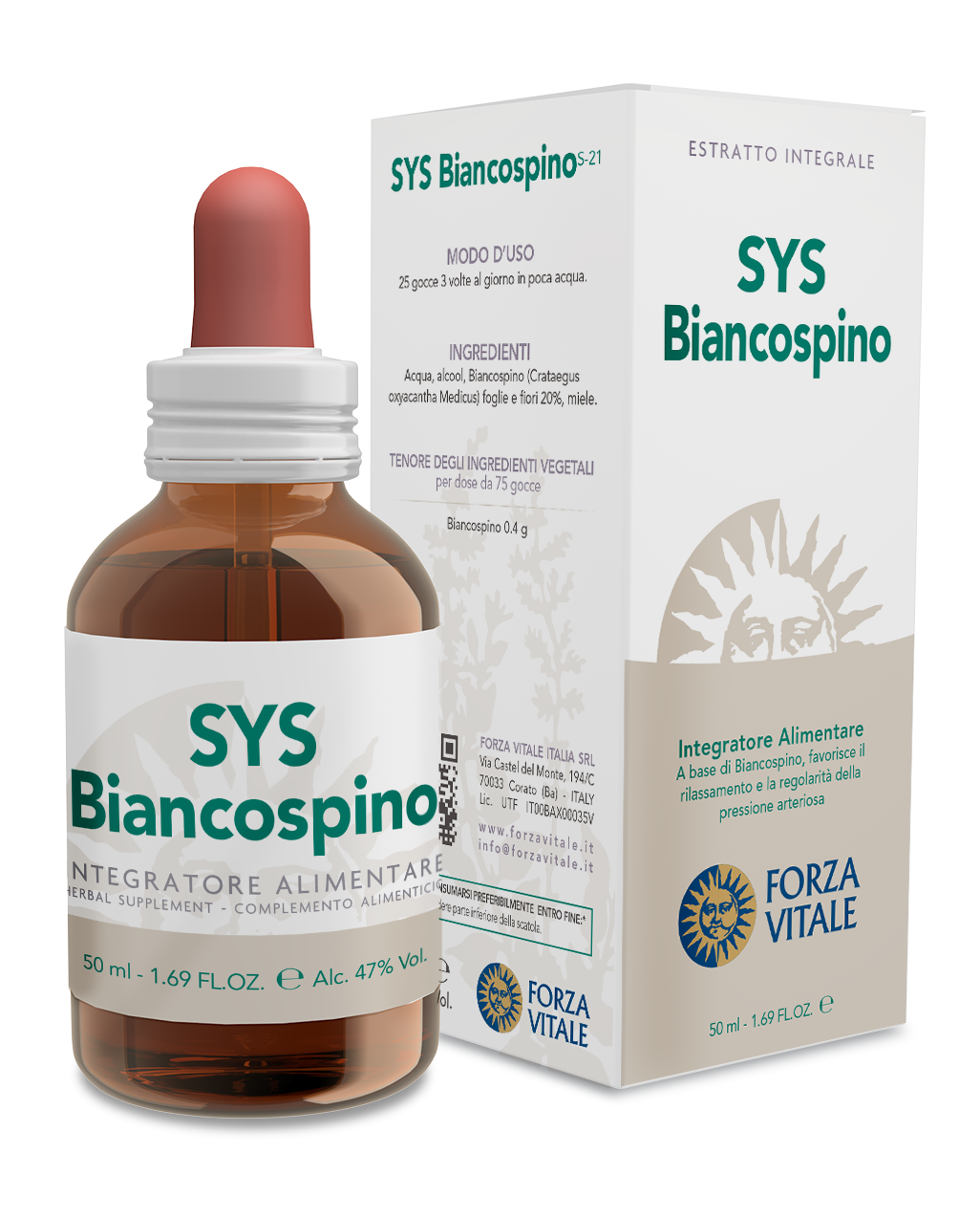 SYS Biancospino · Forza Vitale · 50 ml