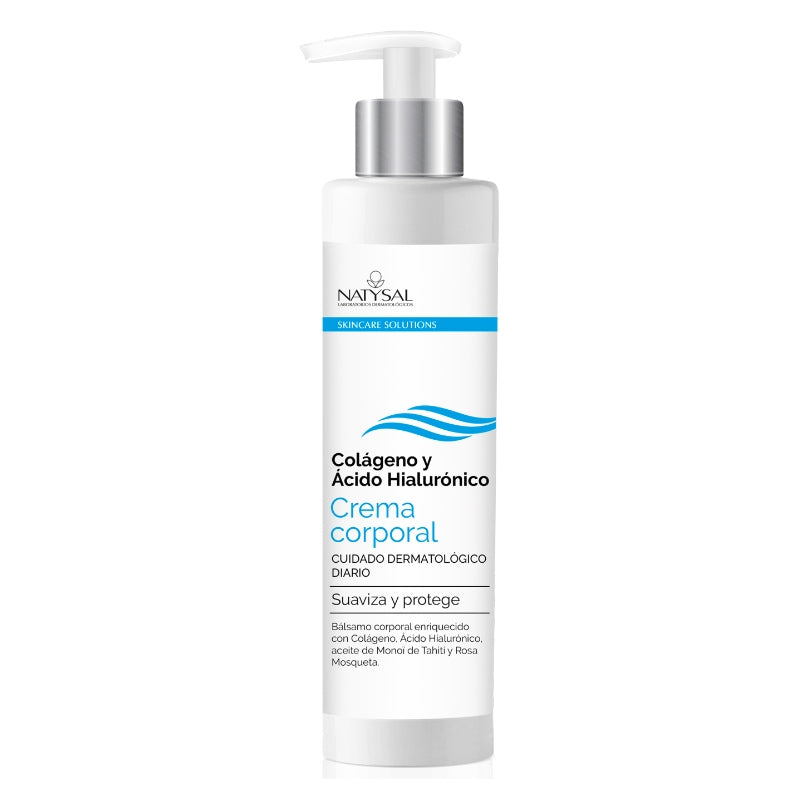 Crema Corporal de Colágeno con Ácido Hialurónico · Natysal · 300 ml