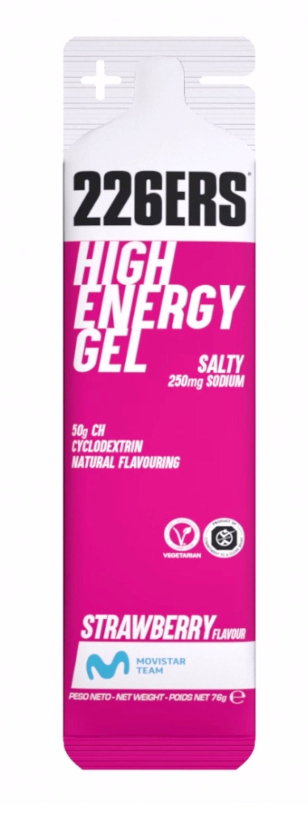 High Energy Gel Salty: Sabor Fresa · 226ERS · 76 gramos