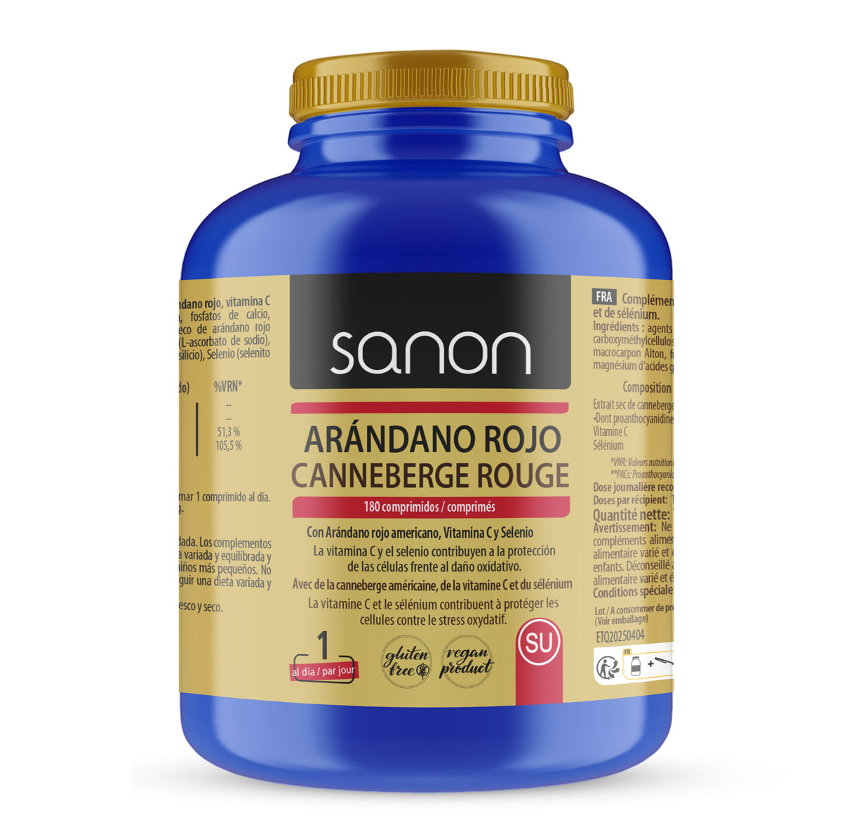 Arándano Rojo · Sanon · 180 comprimidos