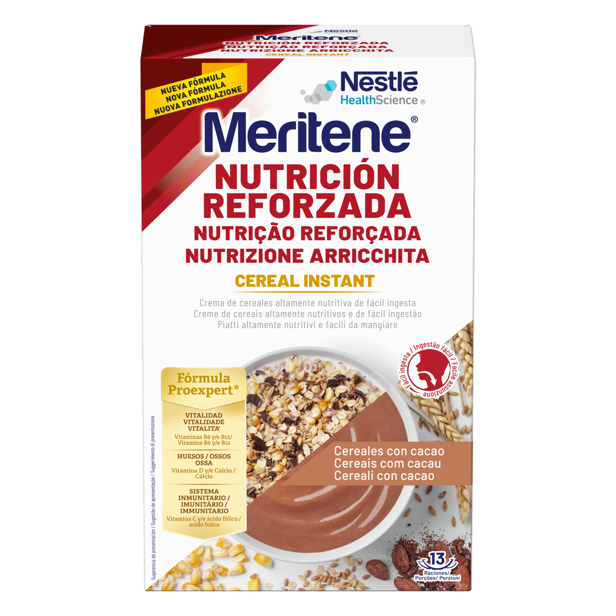 Meritene Cereal Instant - Cereales con Cacao · Nestlé · 520 gramos