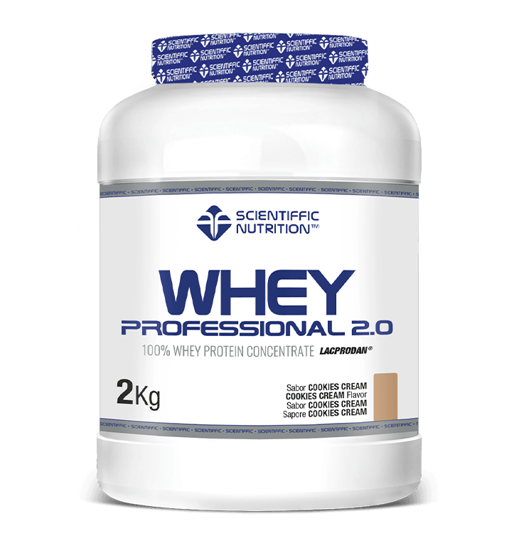 Whey Professional 2.0 Whey Protein: Sabor Cookies Cream · Scientiffic Nutrition · 2 kg