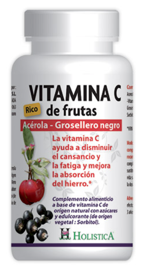 Vitamina C de Frutas · Holistica · 60 comprimidos