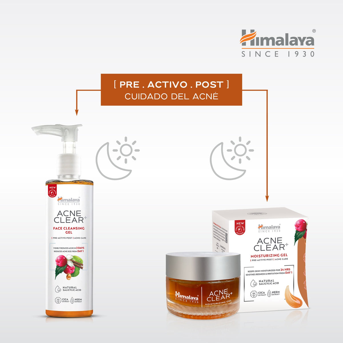 Gel Limpiador Facial Acne Clear+ · Himalaya · 200 ml