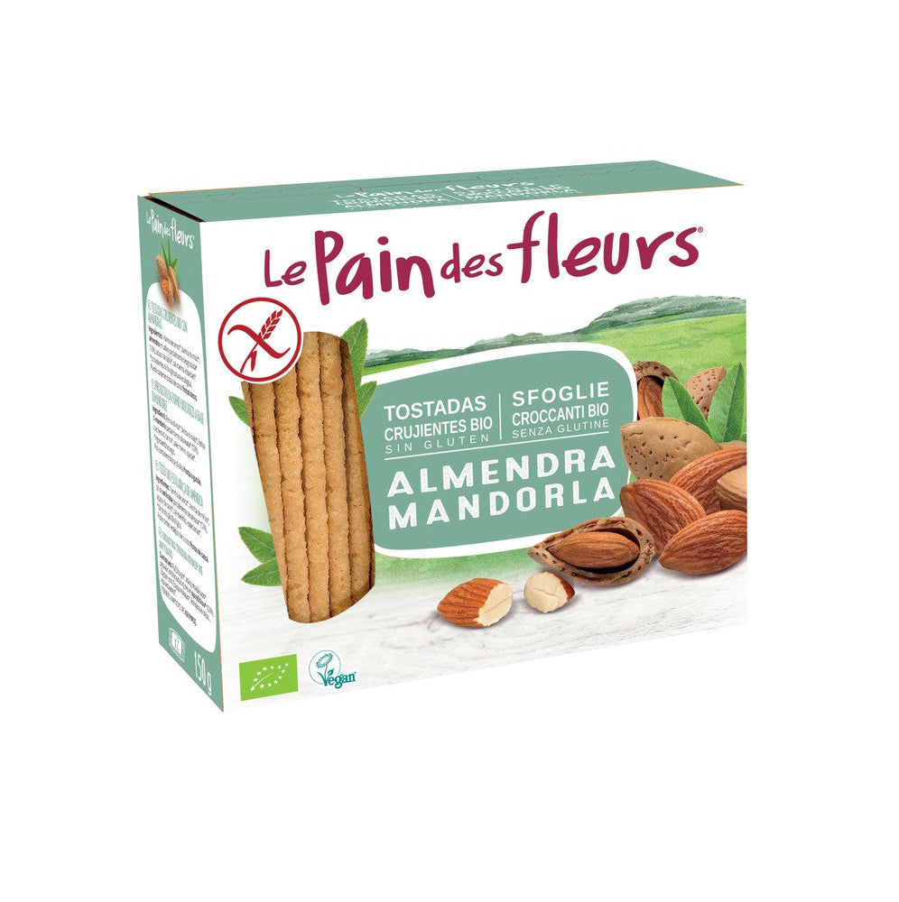Tostadas Crujientes Ecológicas de Almendra · Le Pain des Fleurs · 150 gramos