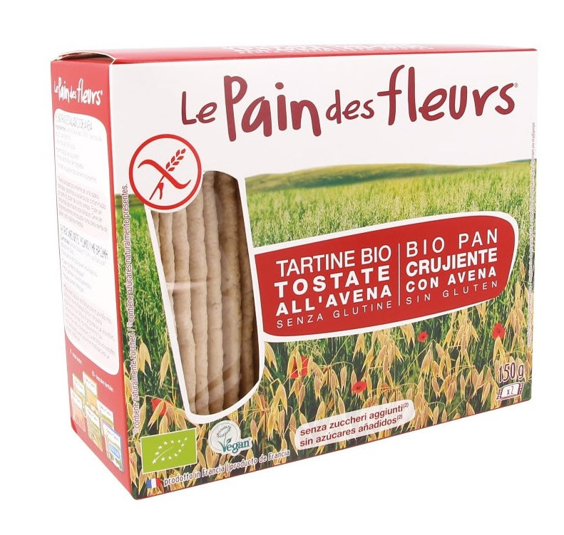 Tostadas Crujientes Ecológicas de Avena · Le Pain des Fleurs · 150 gramos