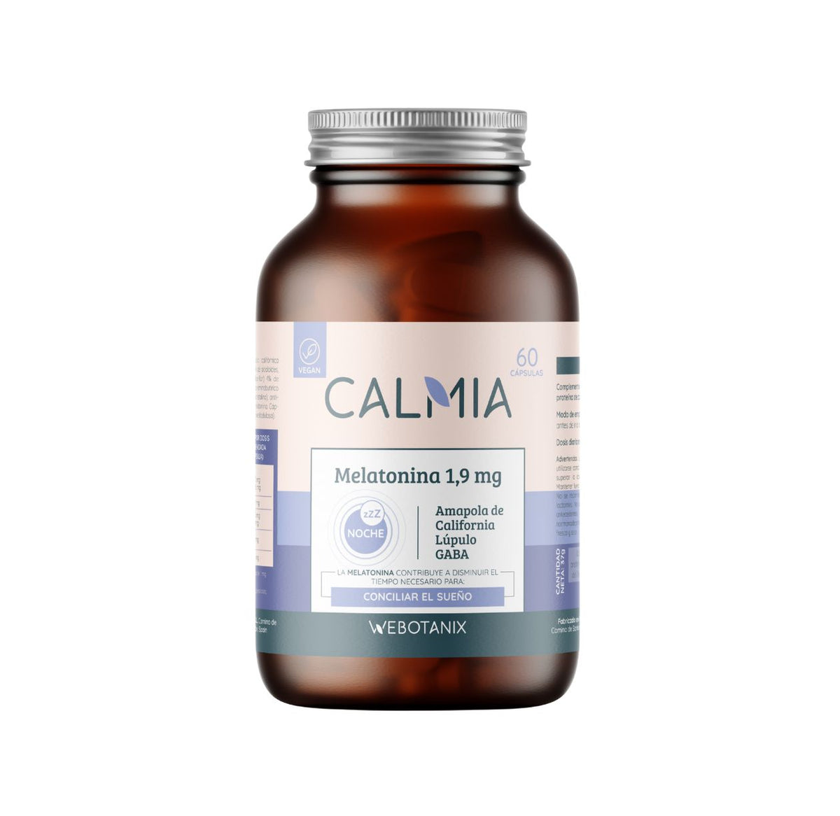 Calmia Noche · WeBotanix · 60 cápsulas