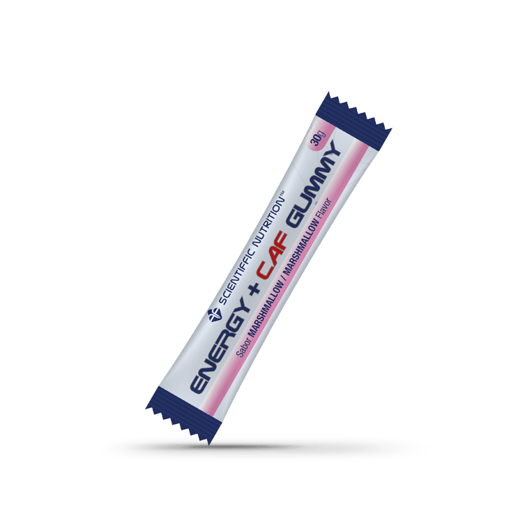 Energy Gummy + CAF: Sabor Marshmallow · Scientiffic Nutrition · 30 gramos