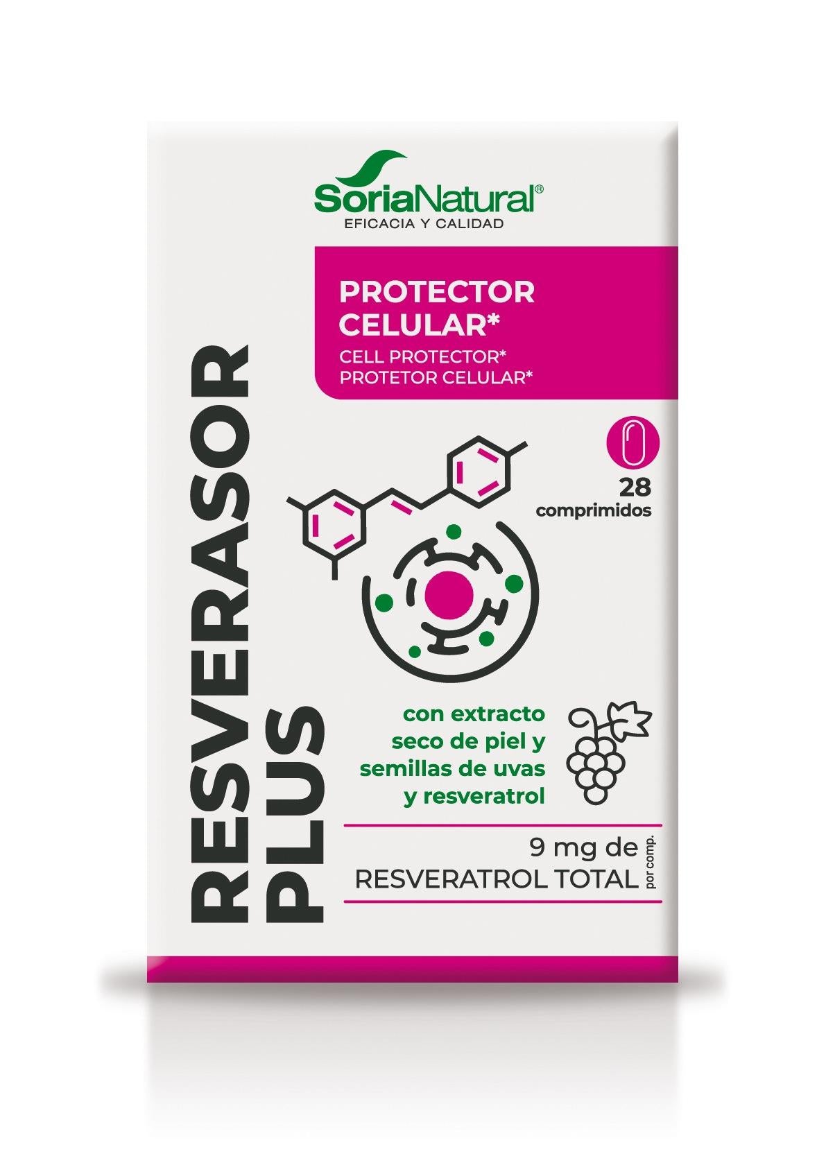 Resverasor Plus · Soria Natural · 28 comprimidos