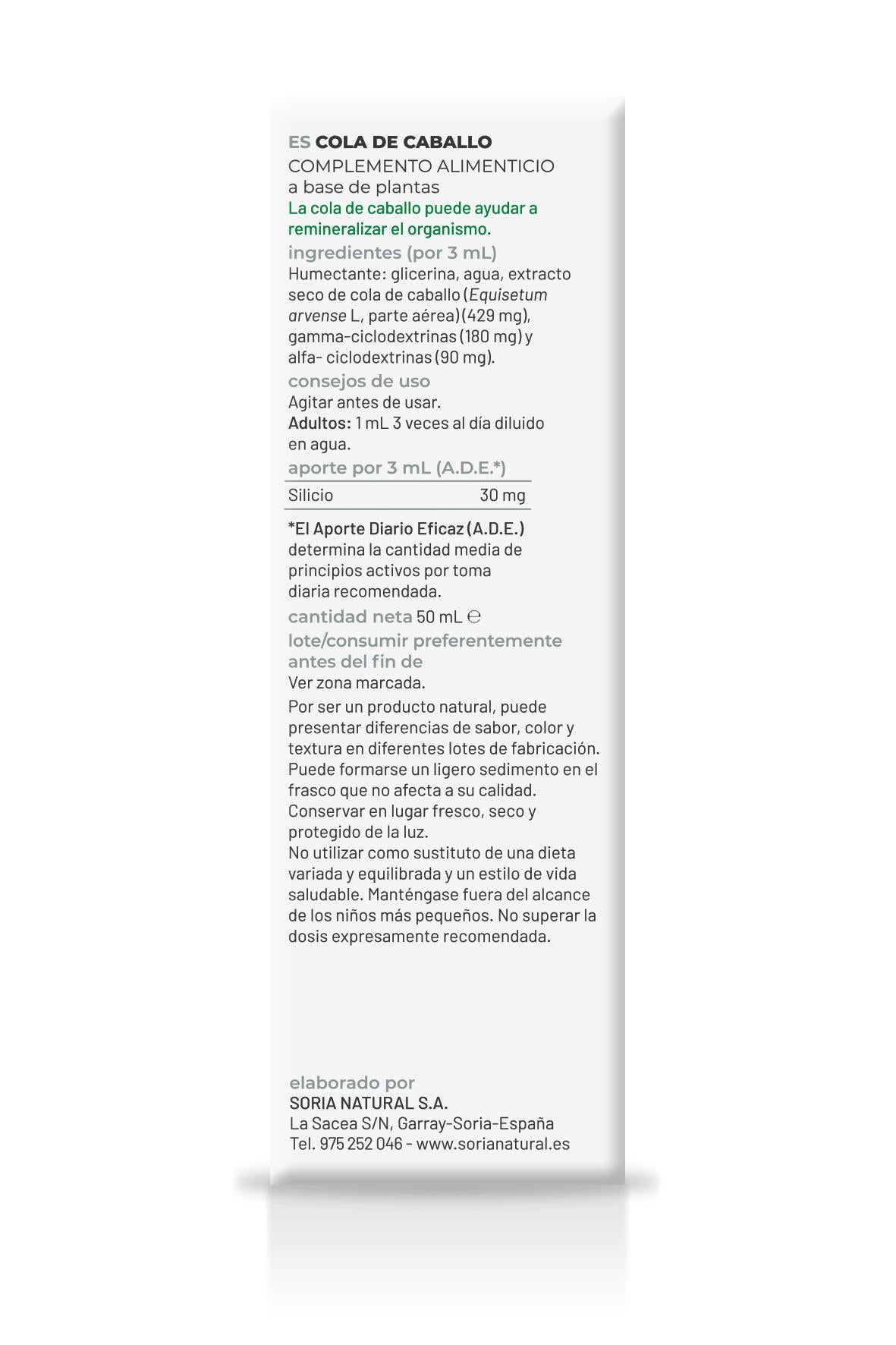 Extracto Natural de Cola de Caballo · Soria Natural · 50 ml - 3