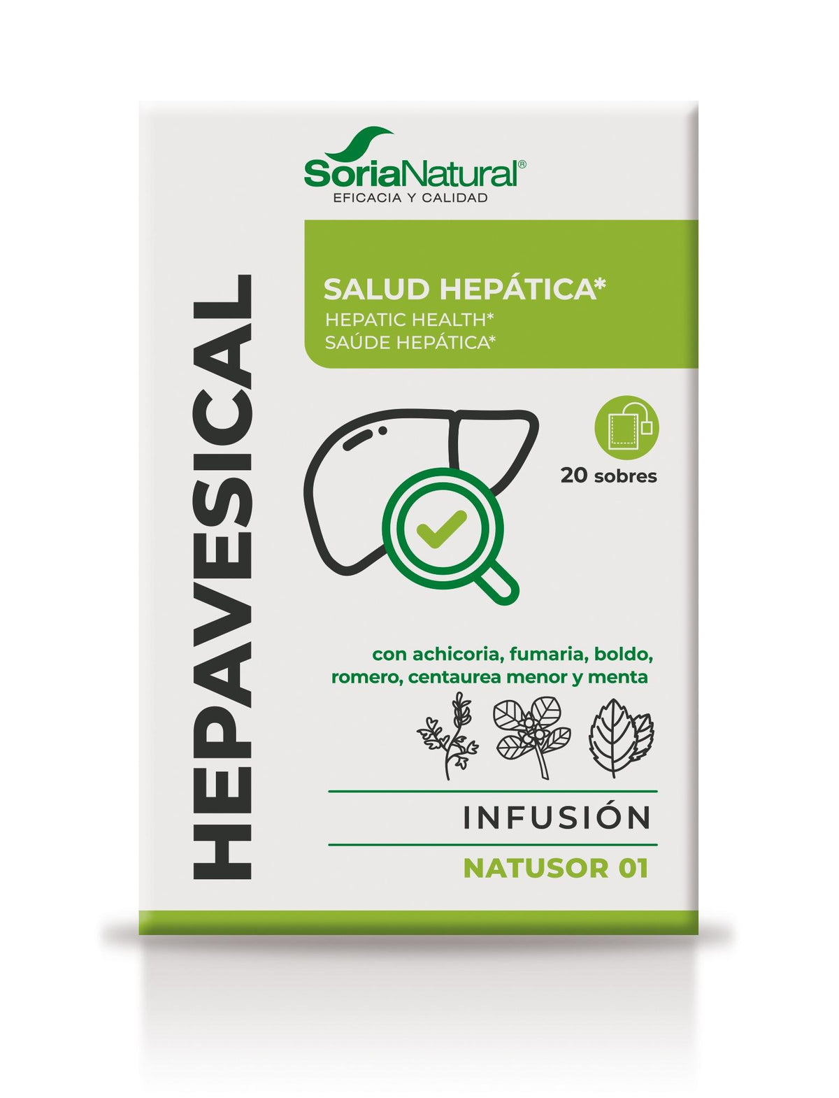 Natusor 1 - Hepavesical · Soria Natural · 20 filtros