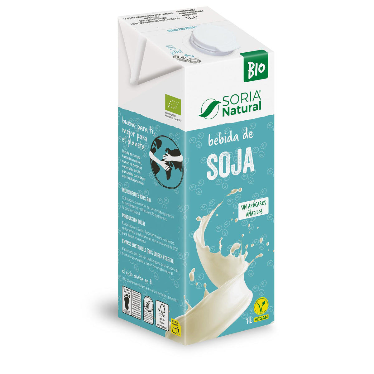 Bebida de Soja · Soria Natural · 1 litro - 3