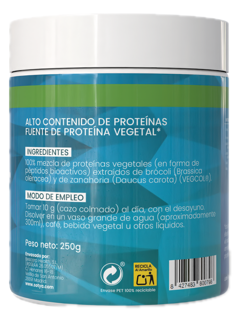 VEGCOL: Colágeno Vegano · Sotya · 250 gramos