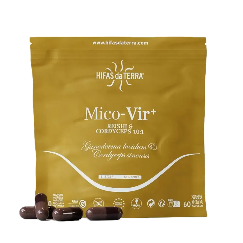 Refill Mico-Vir+ · Hifas da Terra · 60 cápsulas