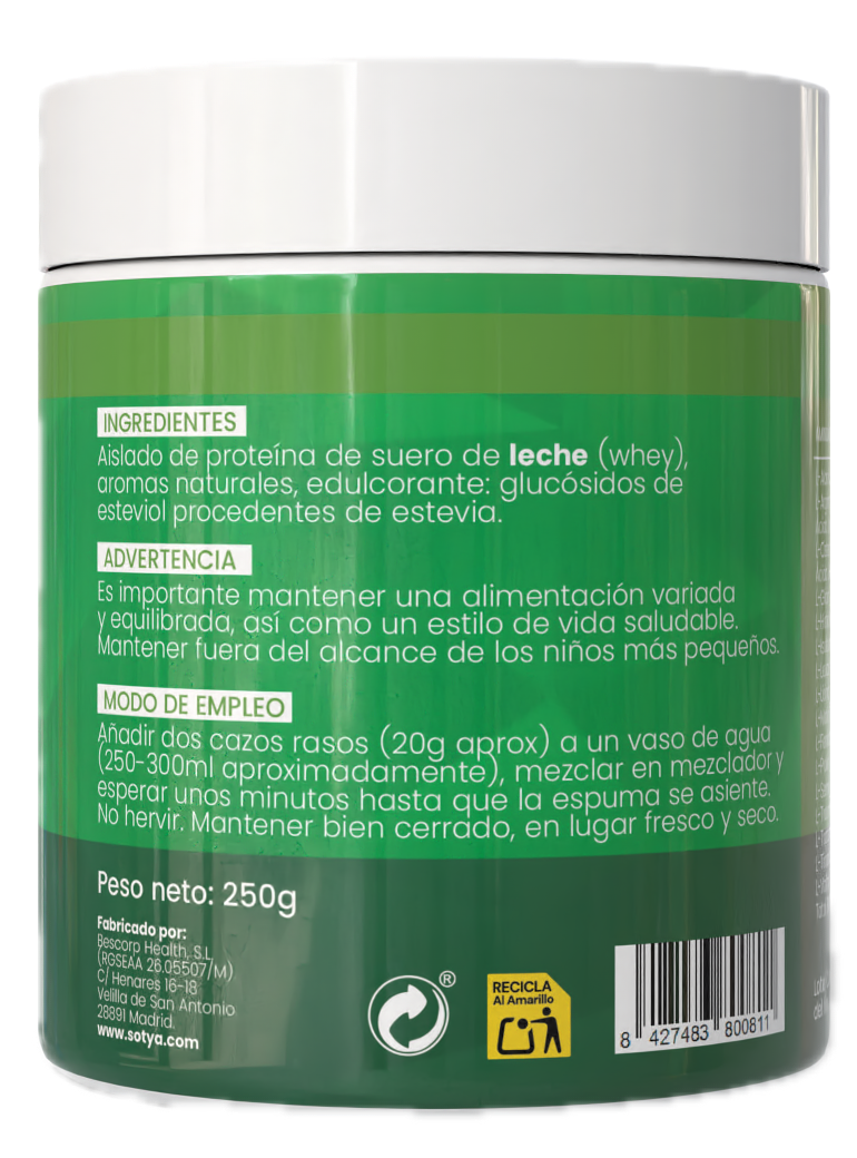 Clear Whey Protein Mojito · Sotya · 250 gramos
