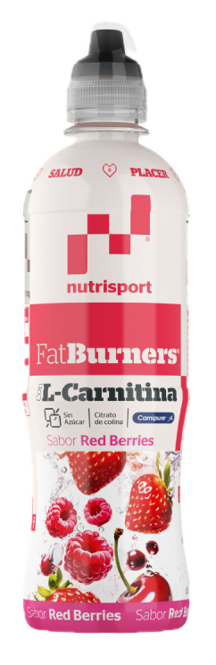 Fat Burners Red Berries con L-Carnitina · Nutrisport · 500 ml