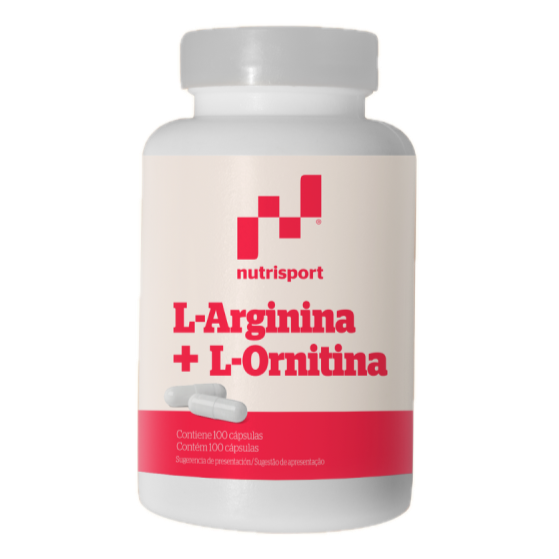 L-Arginina + L-Ornitina · Nutrisport · 100 cápsulas