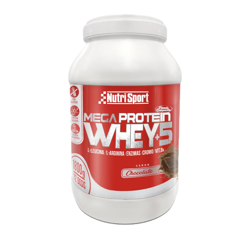 Mega Protein Whey +5 Chocolate · Nutrisport · 1,8 kg