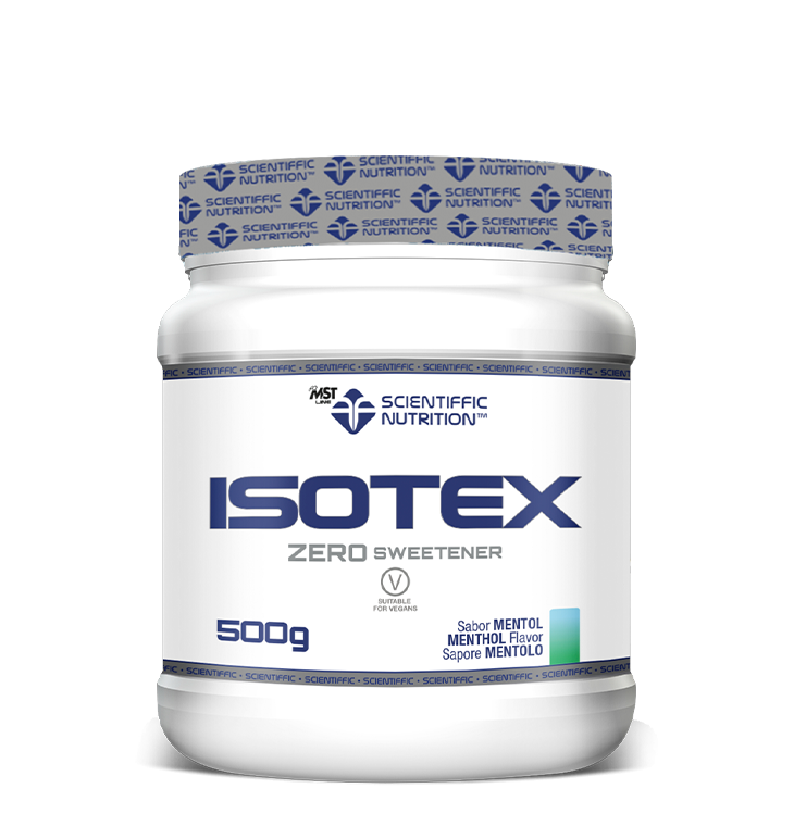 Isotex Zero Sweetener Mentol · Scientiffic Nutrition · 500 gramos
